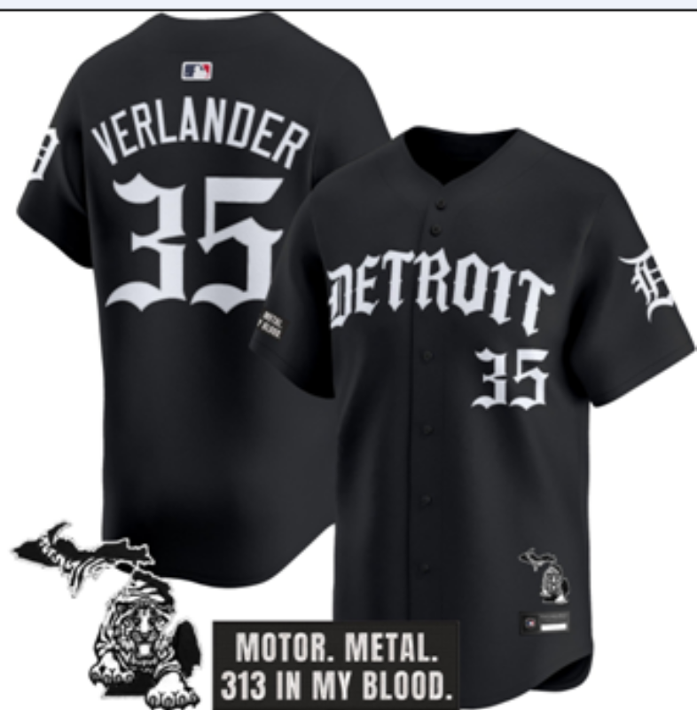 Men Detroit Tigers #35 Verlander black Nike 2026 MLB Jersey 091201->houston astros->MLB Jersey